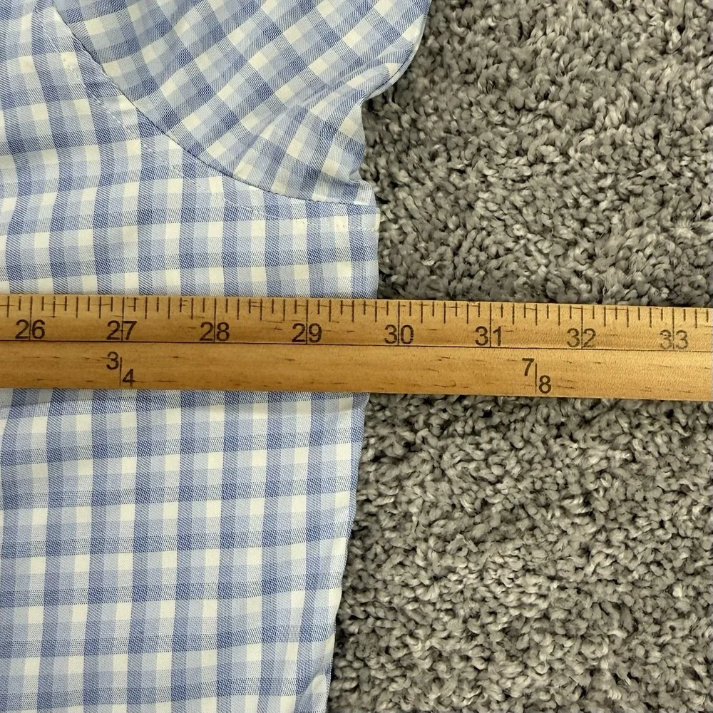 Poncho The Ono Shirt Men's 3XL Blue White Plaid Regular Fit Fishing Outdoors